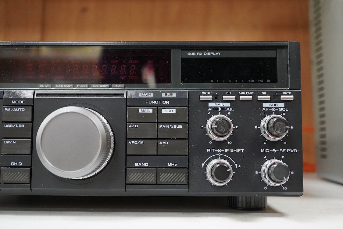 A Kenwood TS-790 All Mode Tribander amateur radio transceiver, serial number 0090098